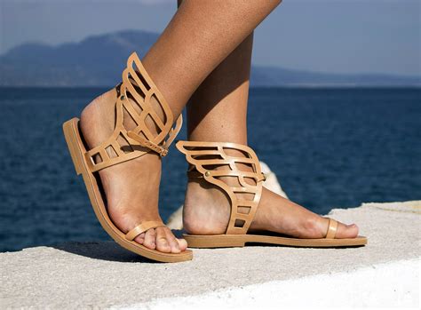 hermes winged sandals